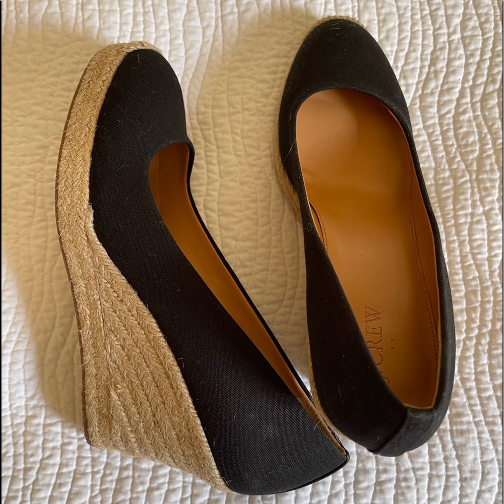J. Crew espadrilles. Very lightly worn (maybe once). $80. on J. Crew website.